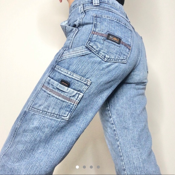 Wrangler Denim - light wash denim cargo jeans 💫